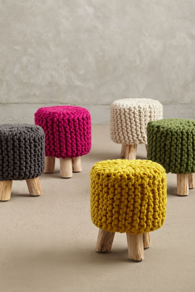 Handknit Tuffet #2