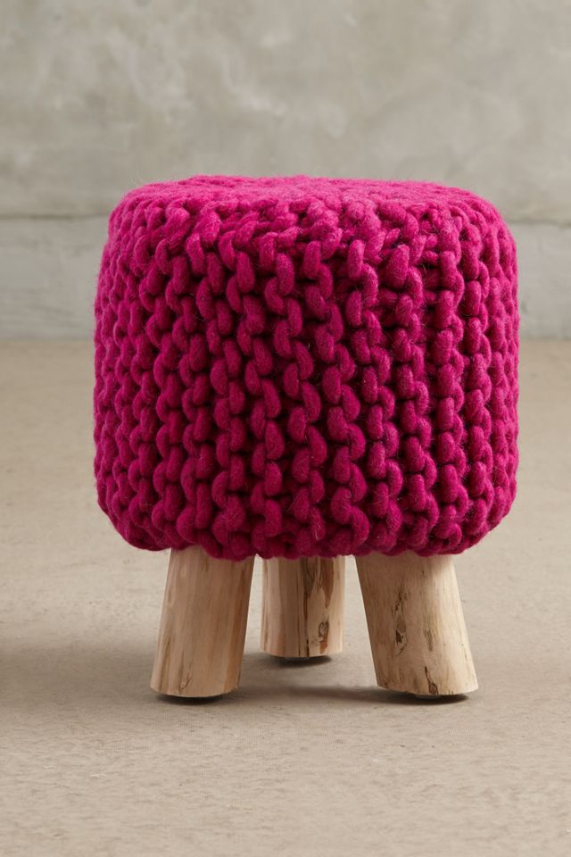 Handknit Tuffet #1