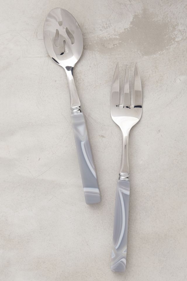 Swirled Agate Serving Set