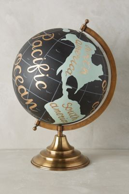 Handpainted Wanderlust Globe 