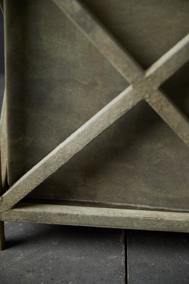 Wrought Iron Cross Bar Planter #3