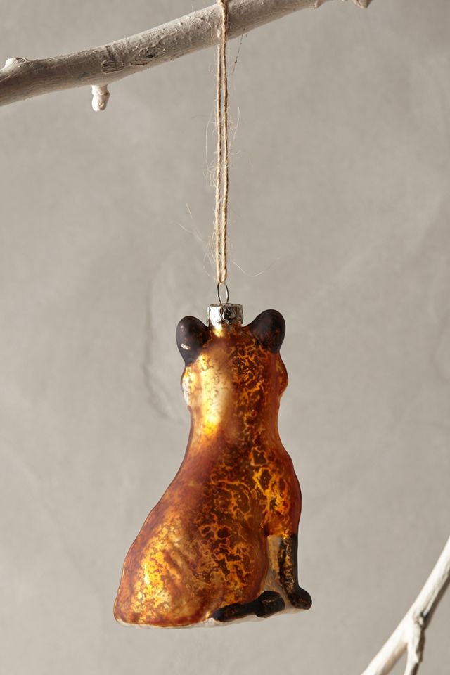 Glass Fox Ornament #1