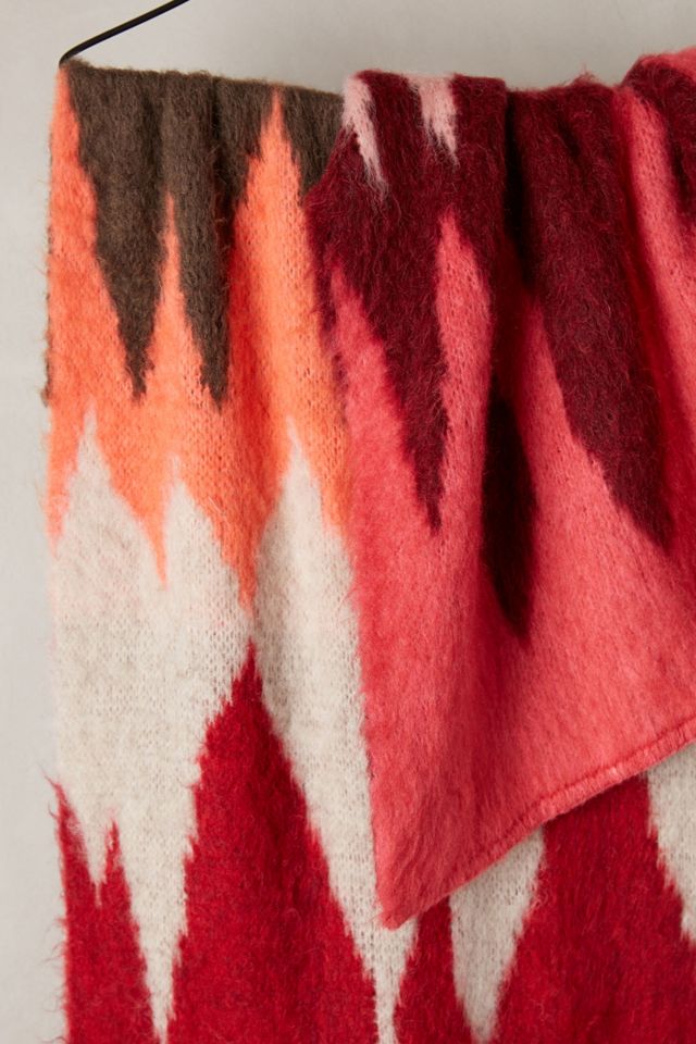 Chevron Brushed Blanket Scarf #1