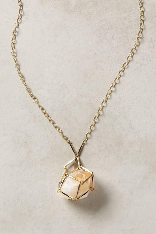 Caged Quartz Pendant #1
