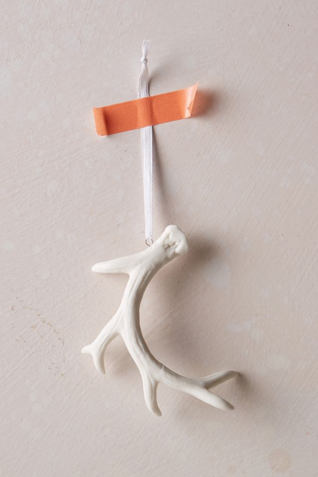 Porcelain Antler Ornament #1