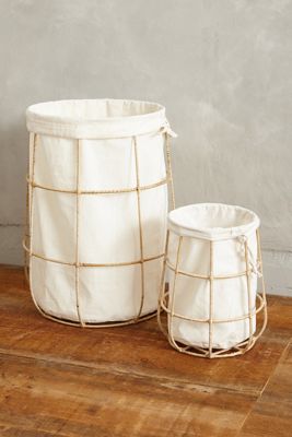 Framed Canvas Bins