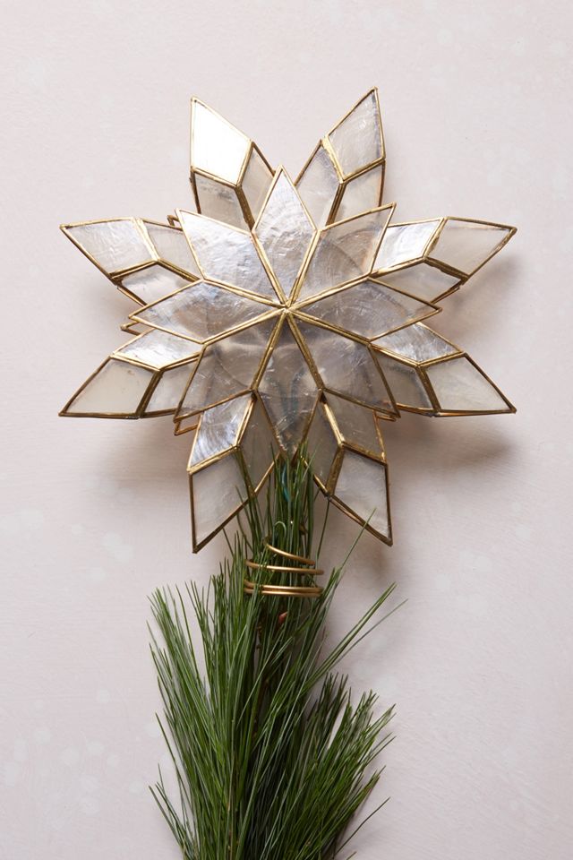 Capiz Star Tree Topper 