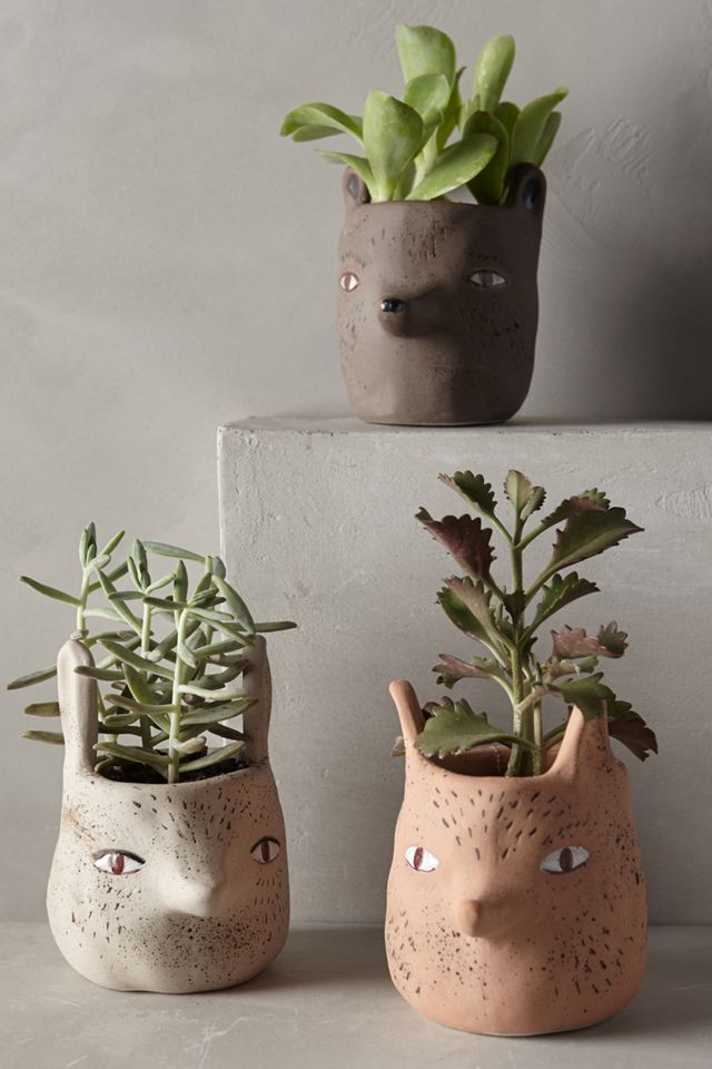 Forest Critter Garden Pot  #2