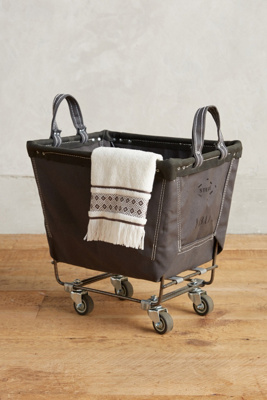 Small Mobile Canvas Bin | AnthroHome