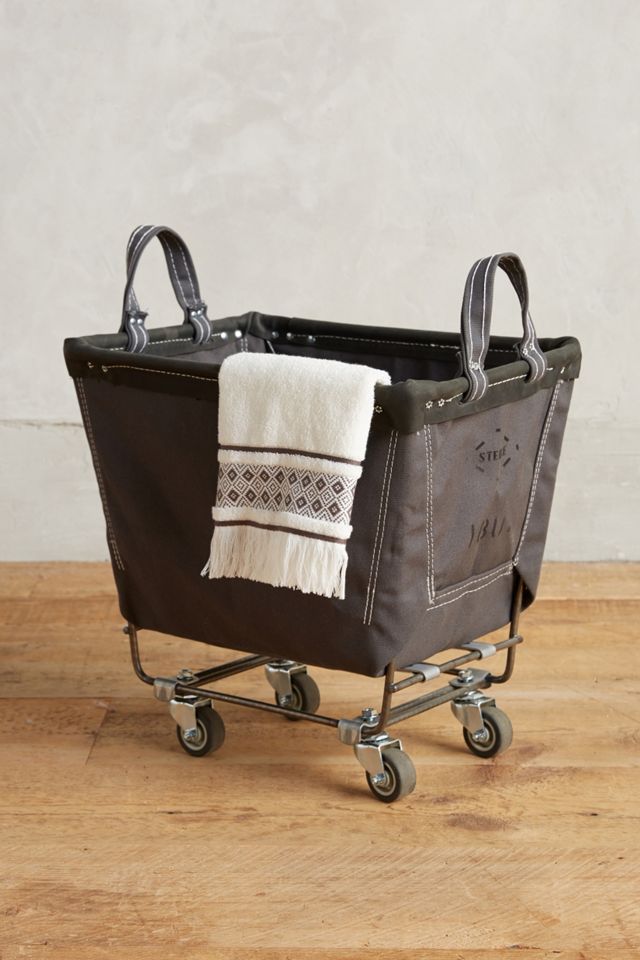 Steele Canvas Basket Corp Elevated Laundry Basket, 1 Size, 4