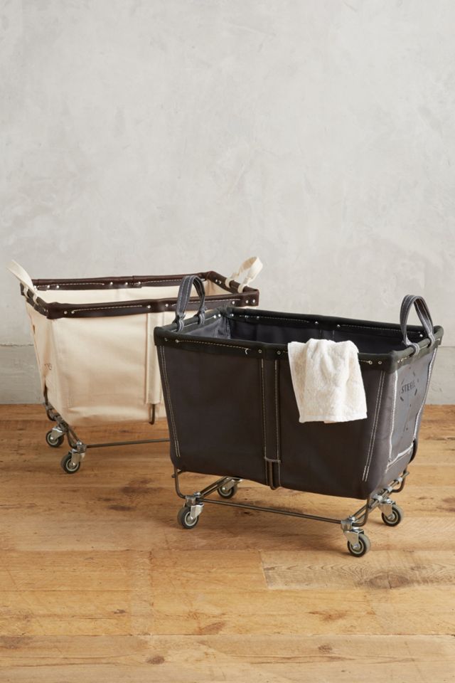Medium Mobile Canvas Bin #1