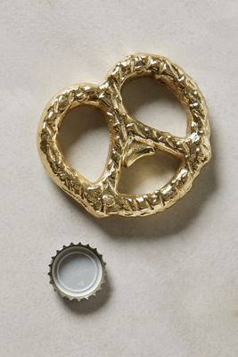 Gilded Pretzel Bottle Opener