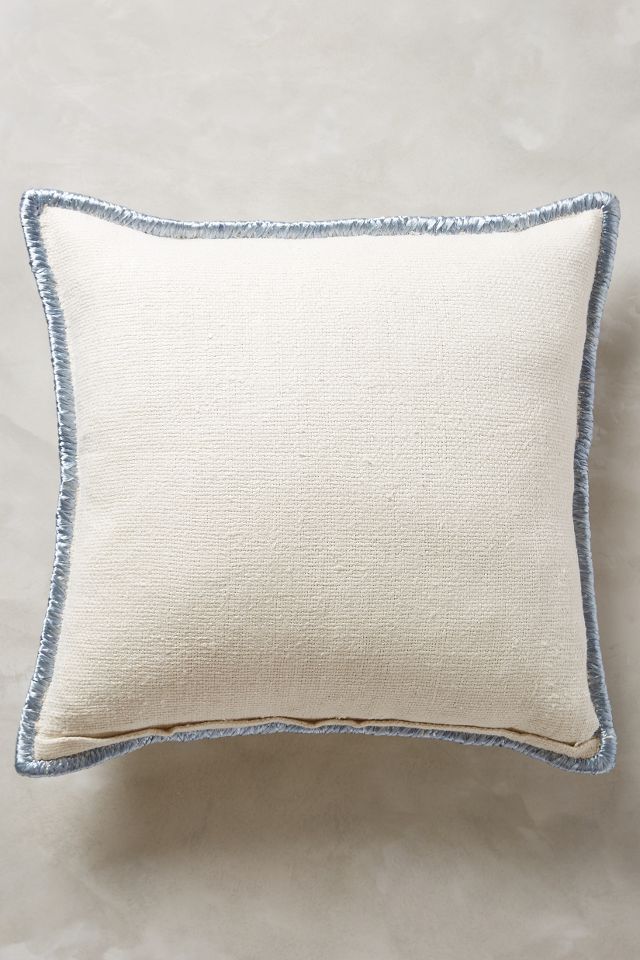 John Robshaw Raffia Embroidered Pillow