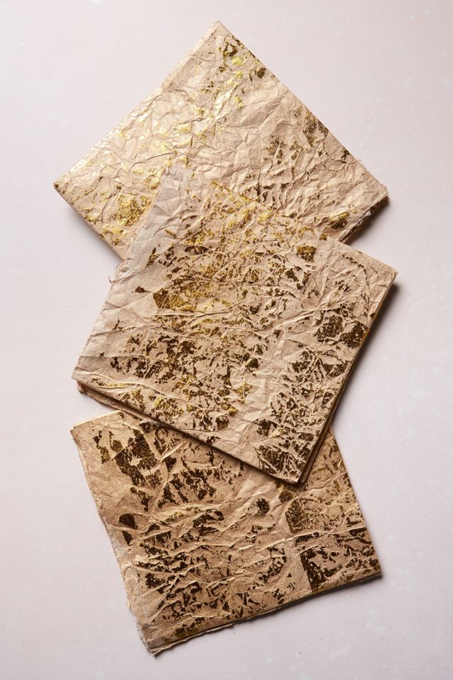Gold Foil Wrapping Paper #2