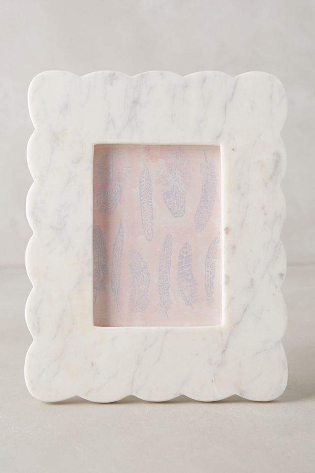 Scalloped Marble Frame #1