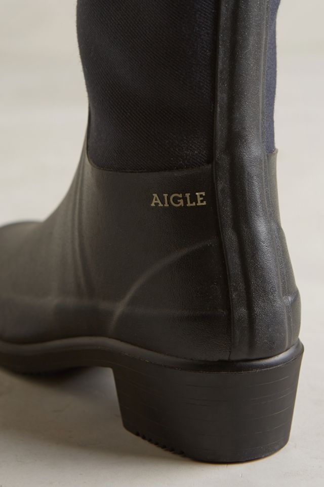 AIGLE MISS JULIETTE A 40サイズ Aigle - Heeled Made in France rain boots Noir - Miss