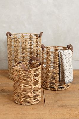 Spiral Weave Storage Baskets