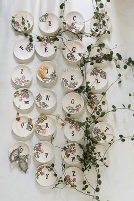 Monogrammed Garland Ring Dish