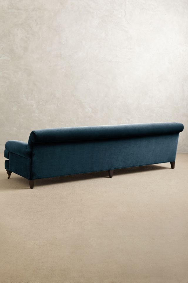 Velvet Willoughby Grand Sofa, Hickory #1