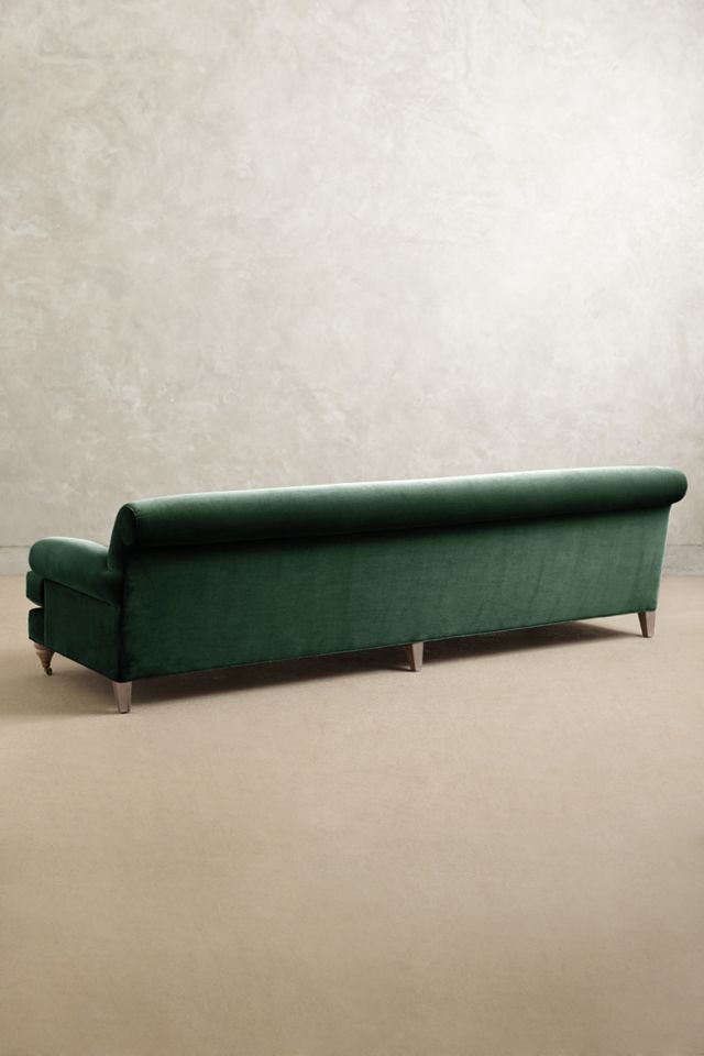 Velvet Willoughby Grand Sofa, Wilcox #1