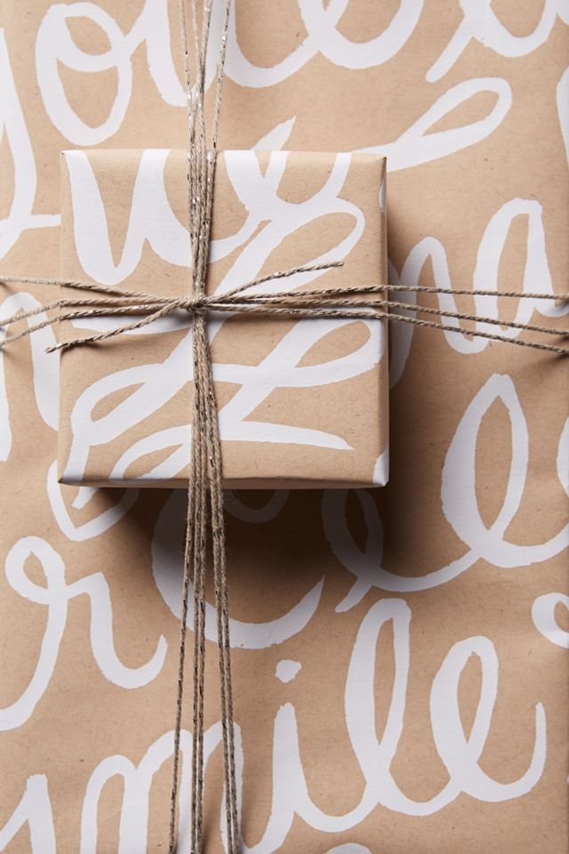 Cursive Wrapping Paper Anthropologie
