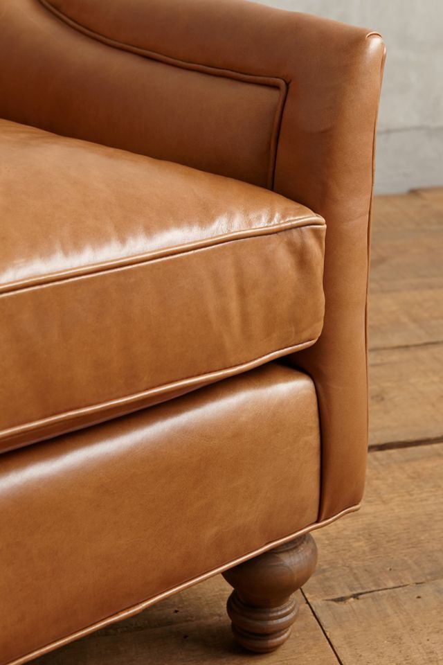 Premium Leather Holloway Settee #1