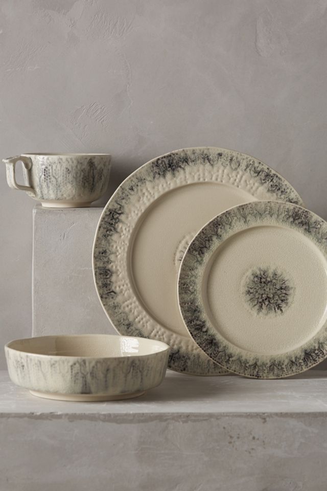 Marbled Ink Dinner Plate #3