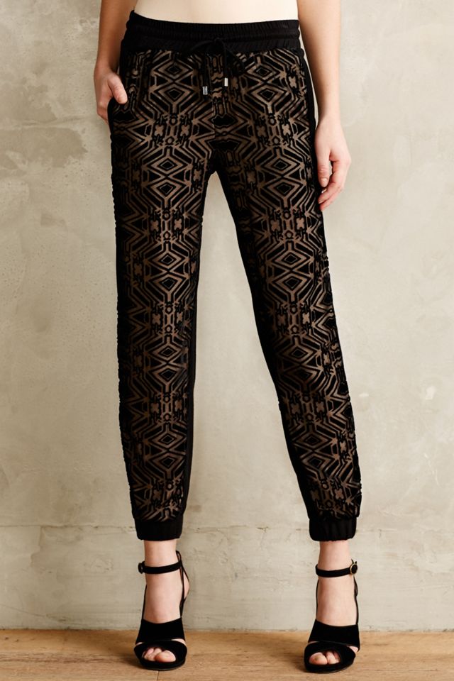 Velvet Burnout Sweatpants #1