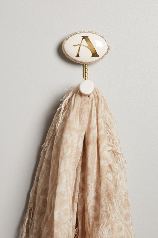 Ceramic Letter Hook #1
