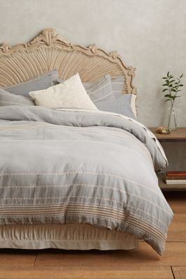 Coyuchi Rippled Stripe Duvet