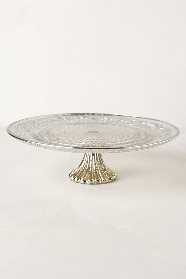 Silvered Glass Pedestal  #2