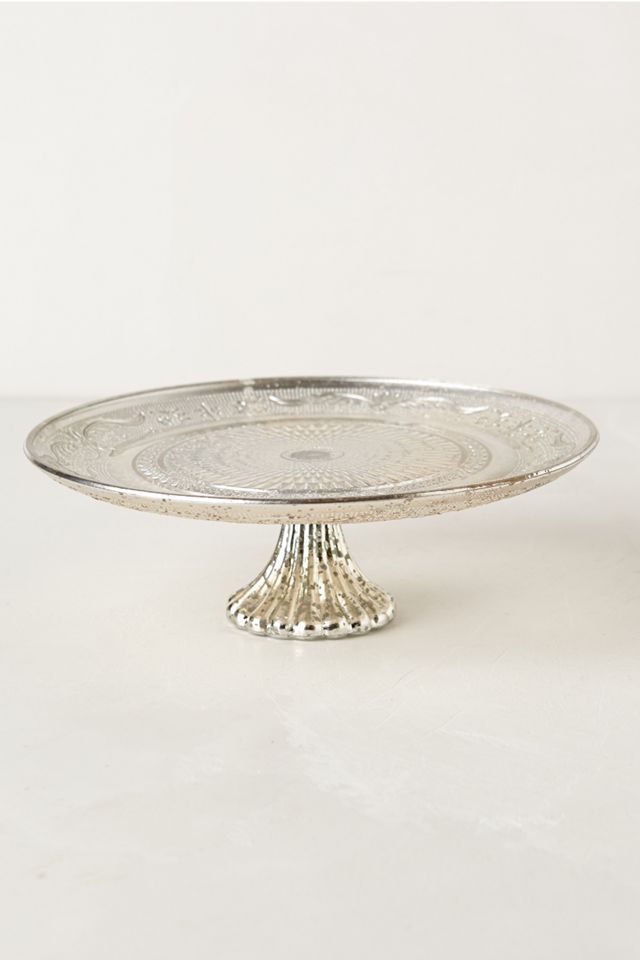 Silvered Glass Pedestal  #3