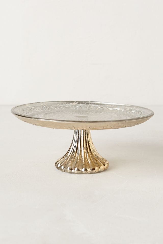 Silvered Glass Pedestal  #4