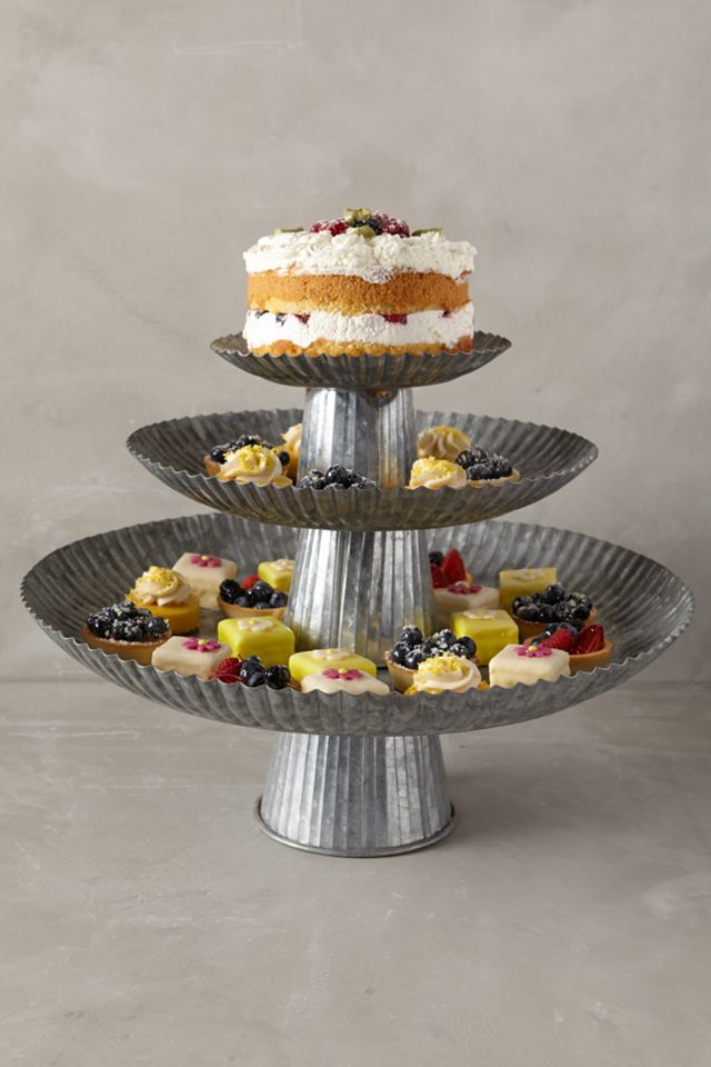 Galvanized Cake Stands