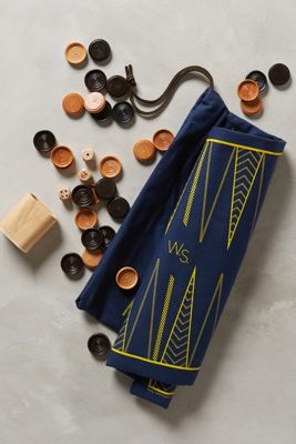 Roll-Up Backgammon & Checker Set