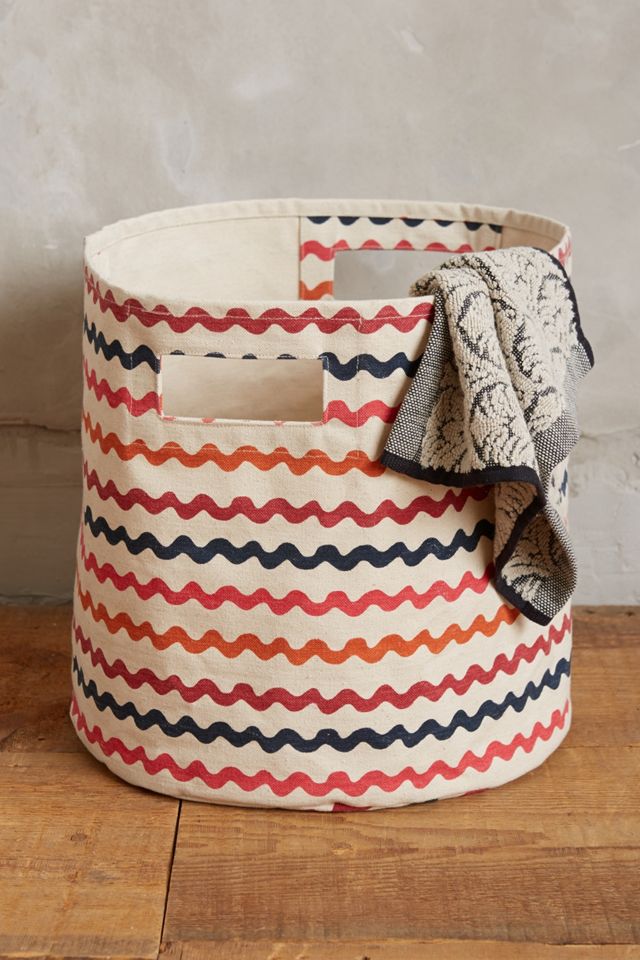 Squiggled Canvas Bin #1
