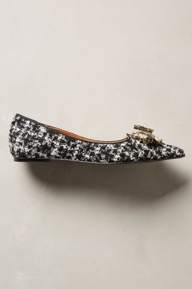 Tweedy Jeweled Flats #1
