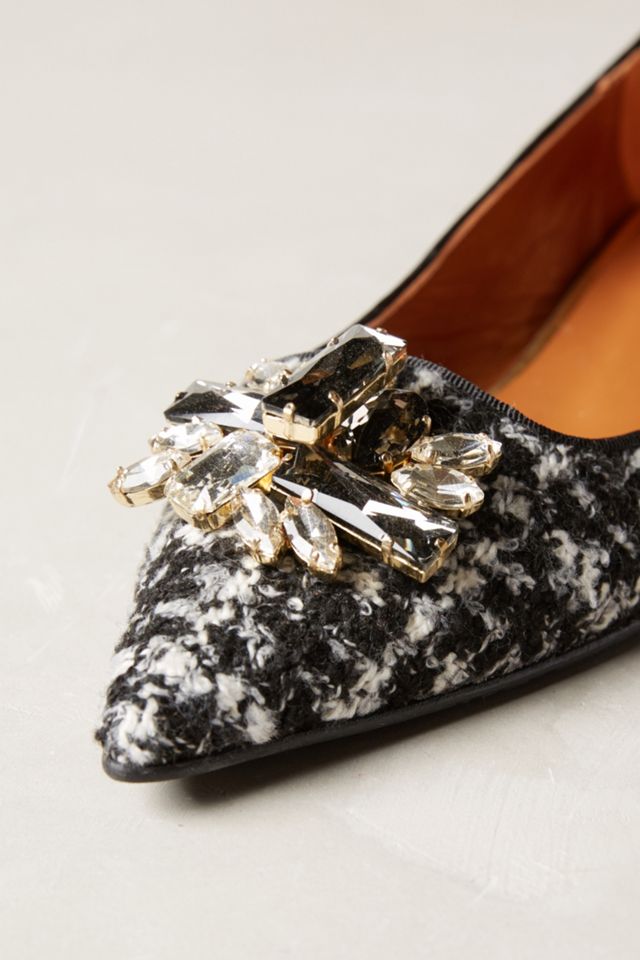 Tweedy Jeweled Flats #4