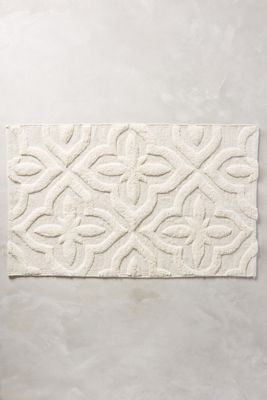 Shimmered Squares Bath Mat