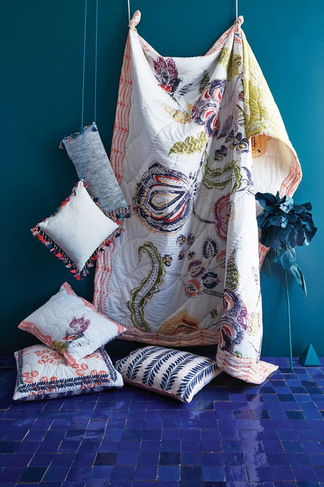 Woodblock Floral Quilt #4