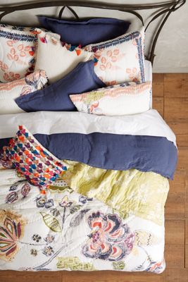 Woodblock Floral Quilt