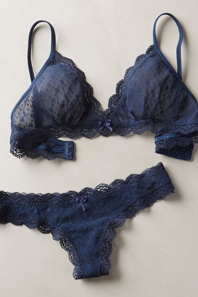 Eberjey Delirious Lace Low-Rise Boythong #1