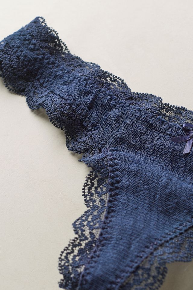 Eberjey Delirious Lace Low-Rise Boythong #3