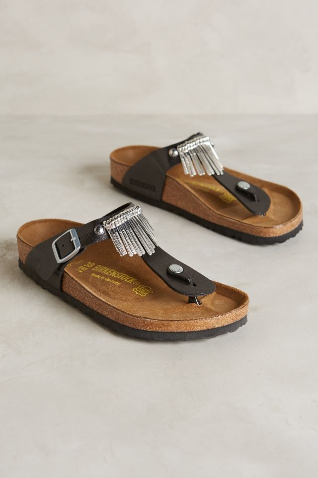 Birkenstock gizeh fringe sandals new arrivals