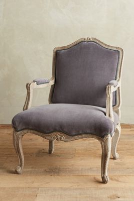 Velvet Viola Occasional Chair