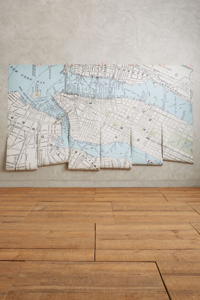 New York Map Mural  #1