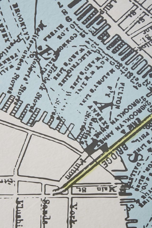 New York Map Mural  #2