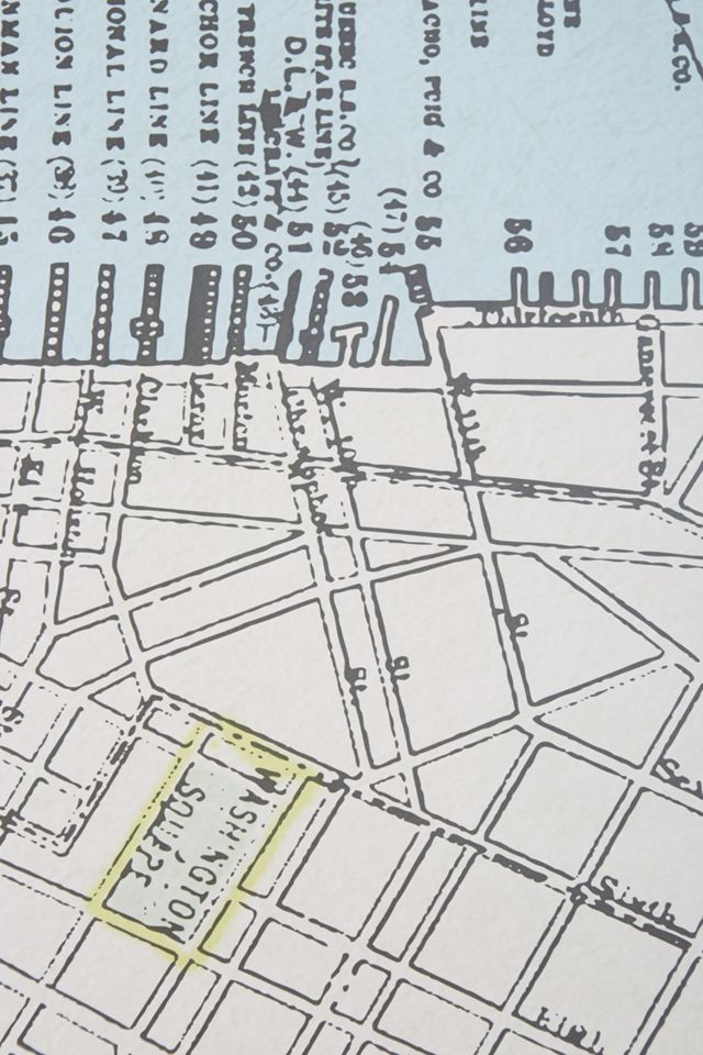 New York Map Mural  #4
