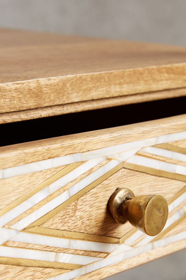 Carved Inlay Writing Desk #4