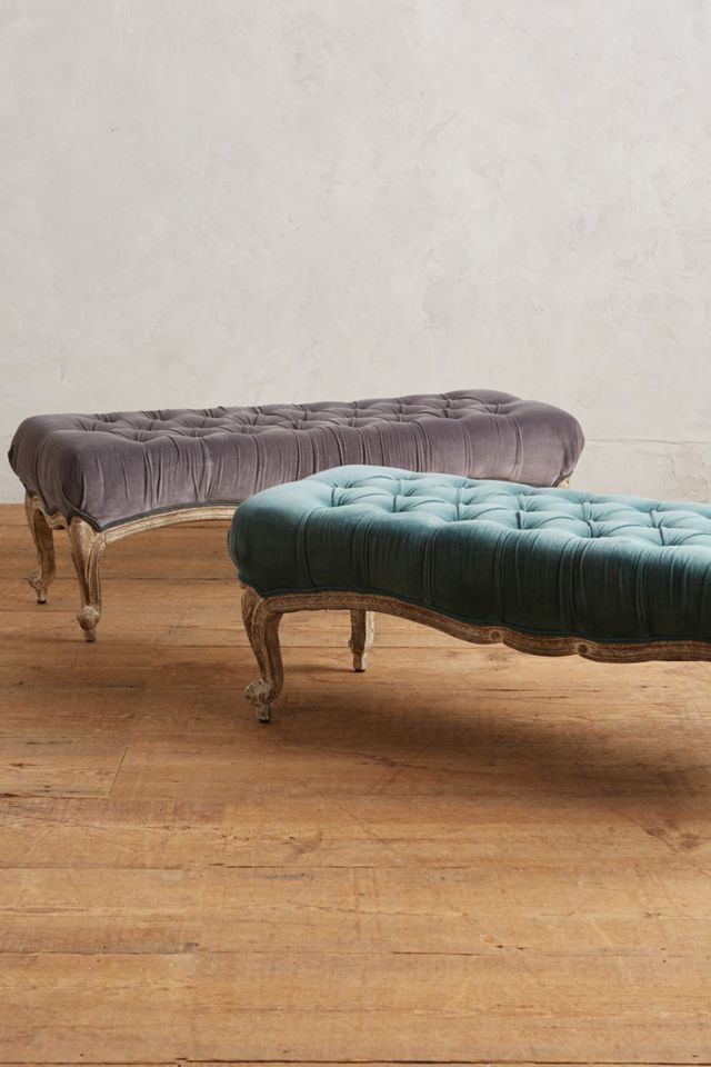 Tufted Viola Ottoman #1